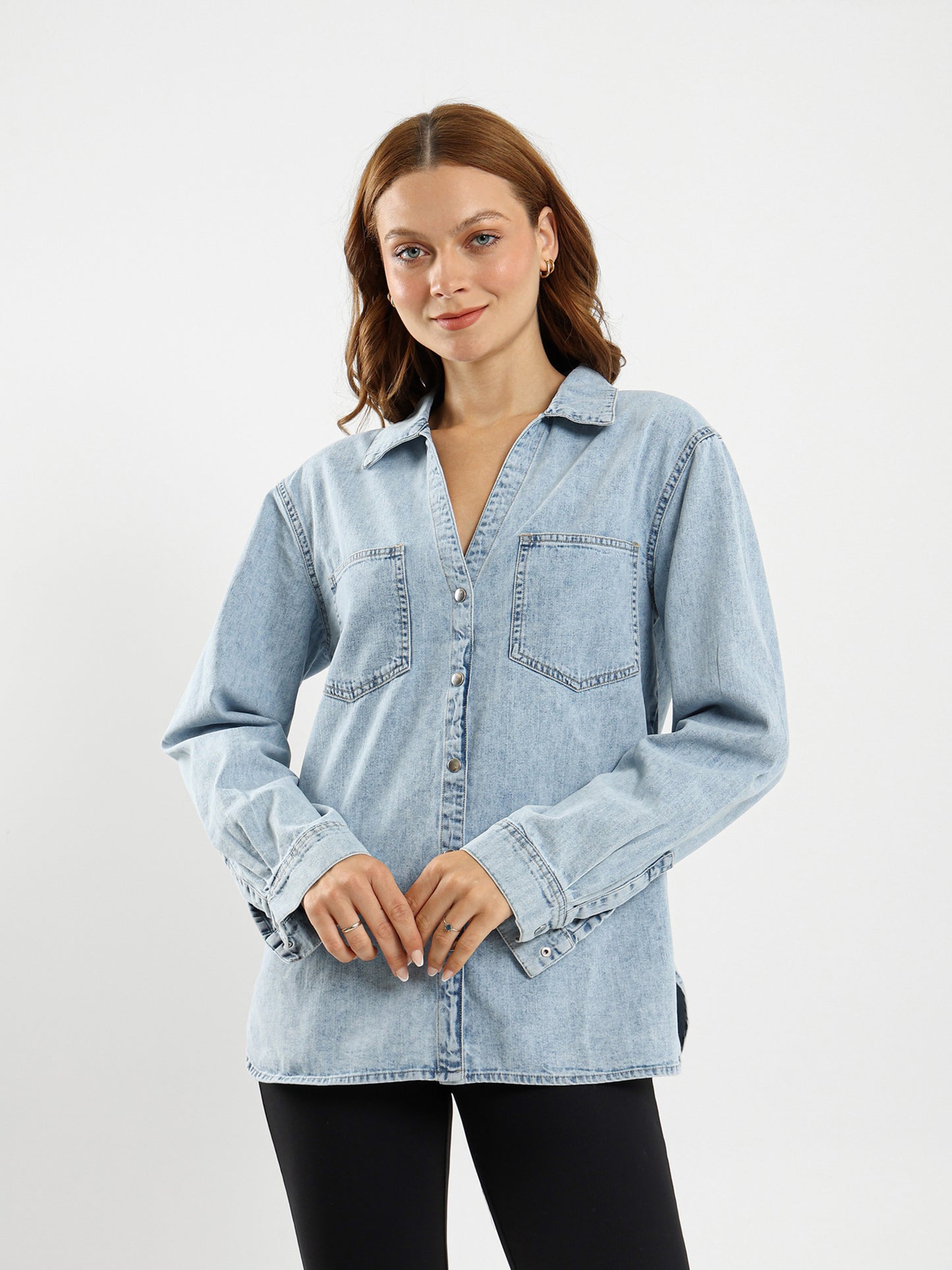 Solid Long-Sleeve Shirt