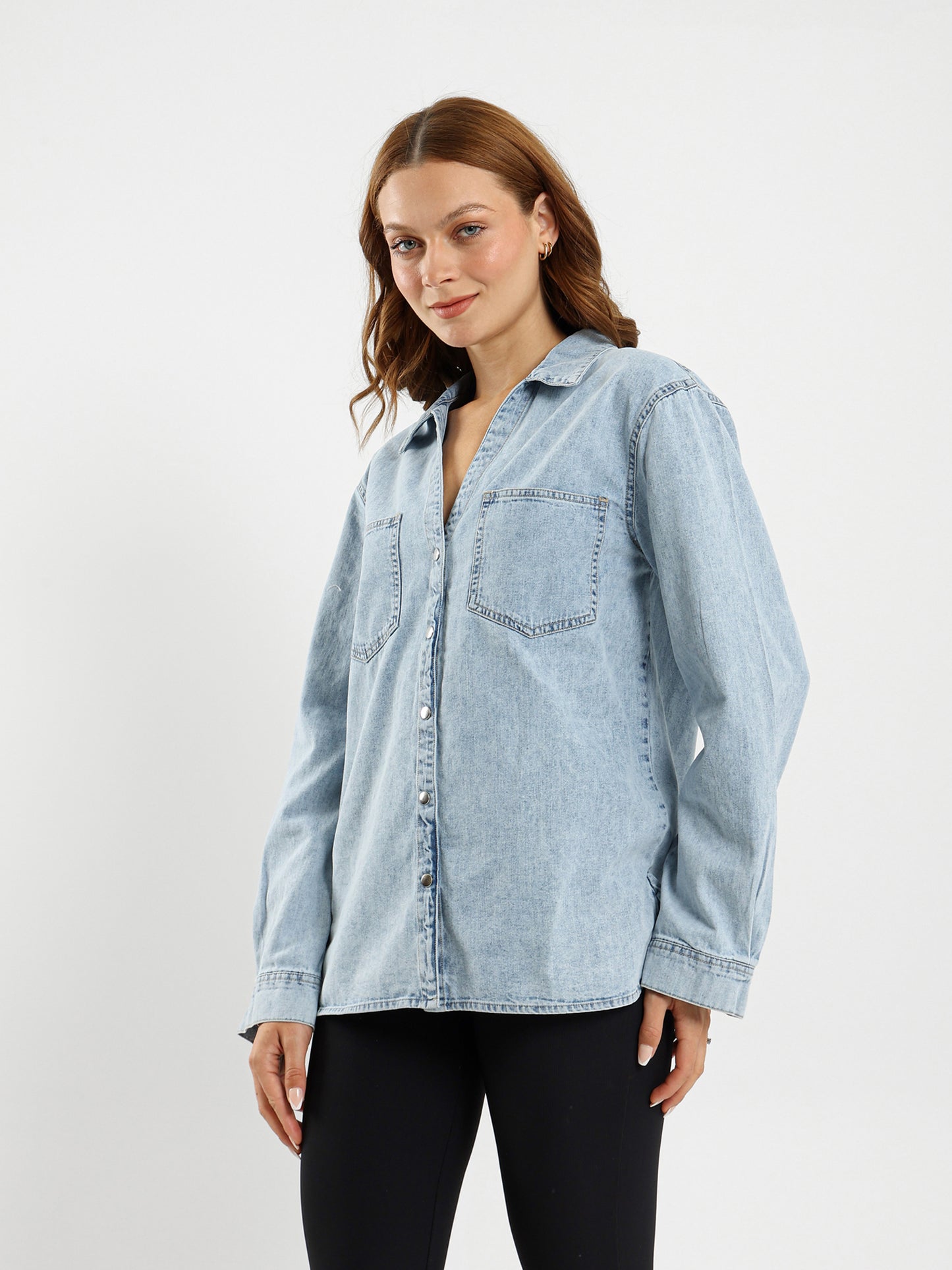 Solid Long-Sleeve Shirt