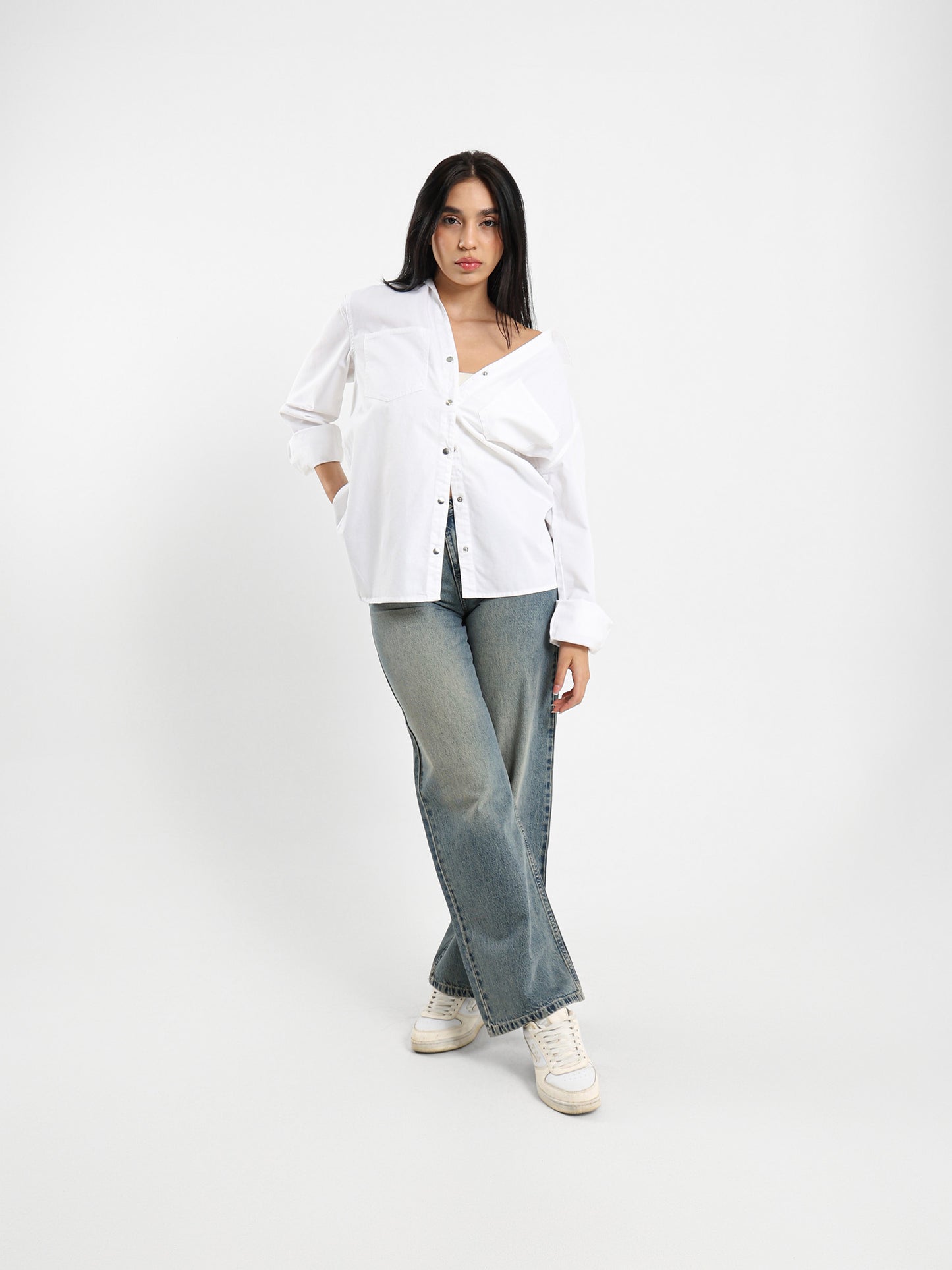 Solid Long-Sleeve Shirt