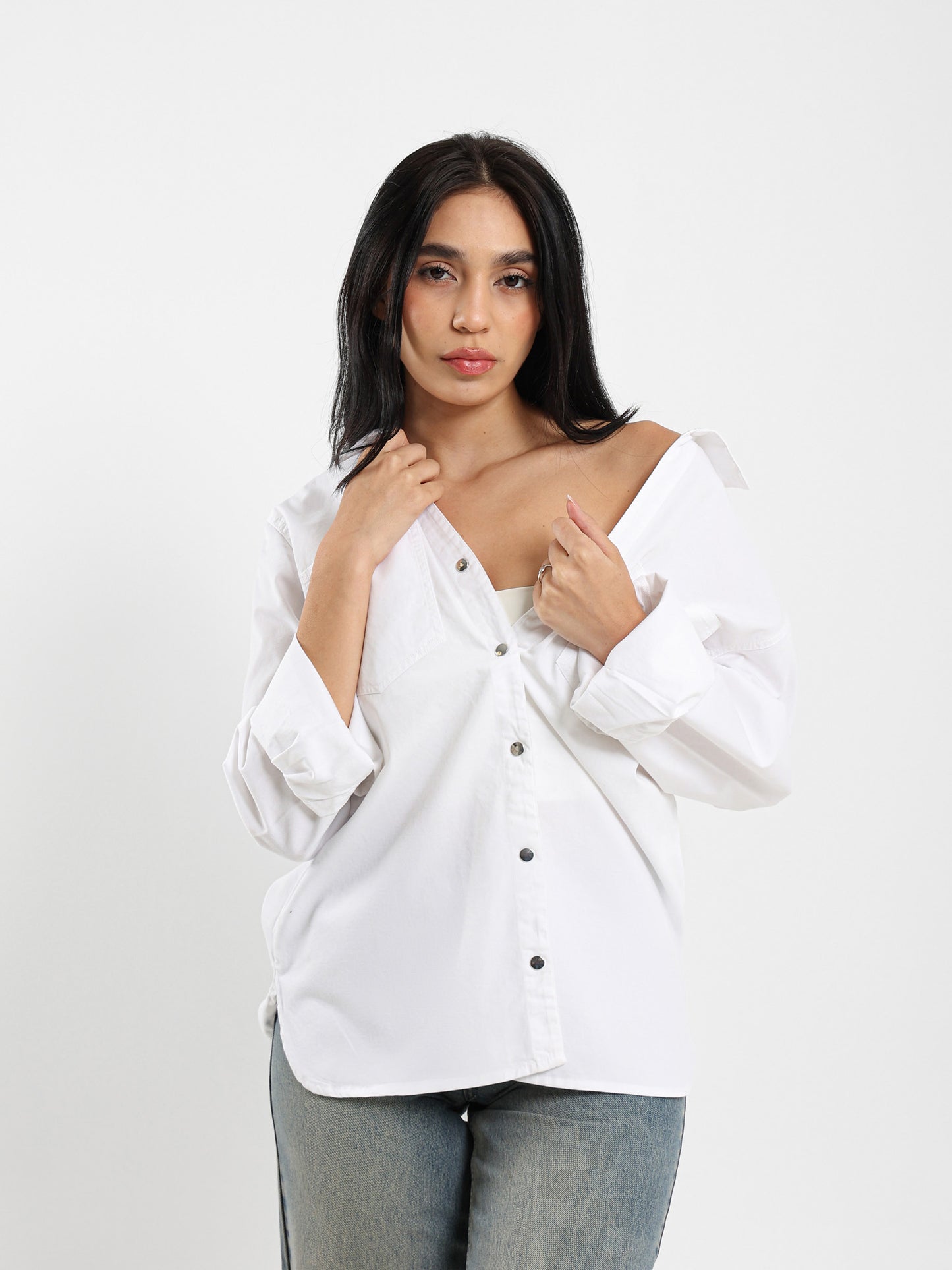 Solid Long-Sleeve Shirt