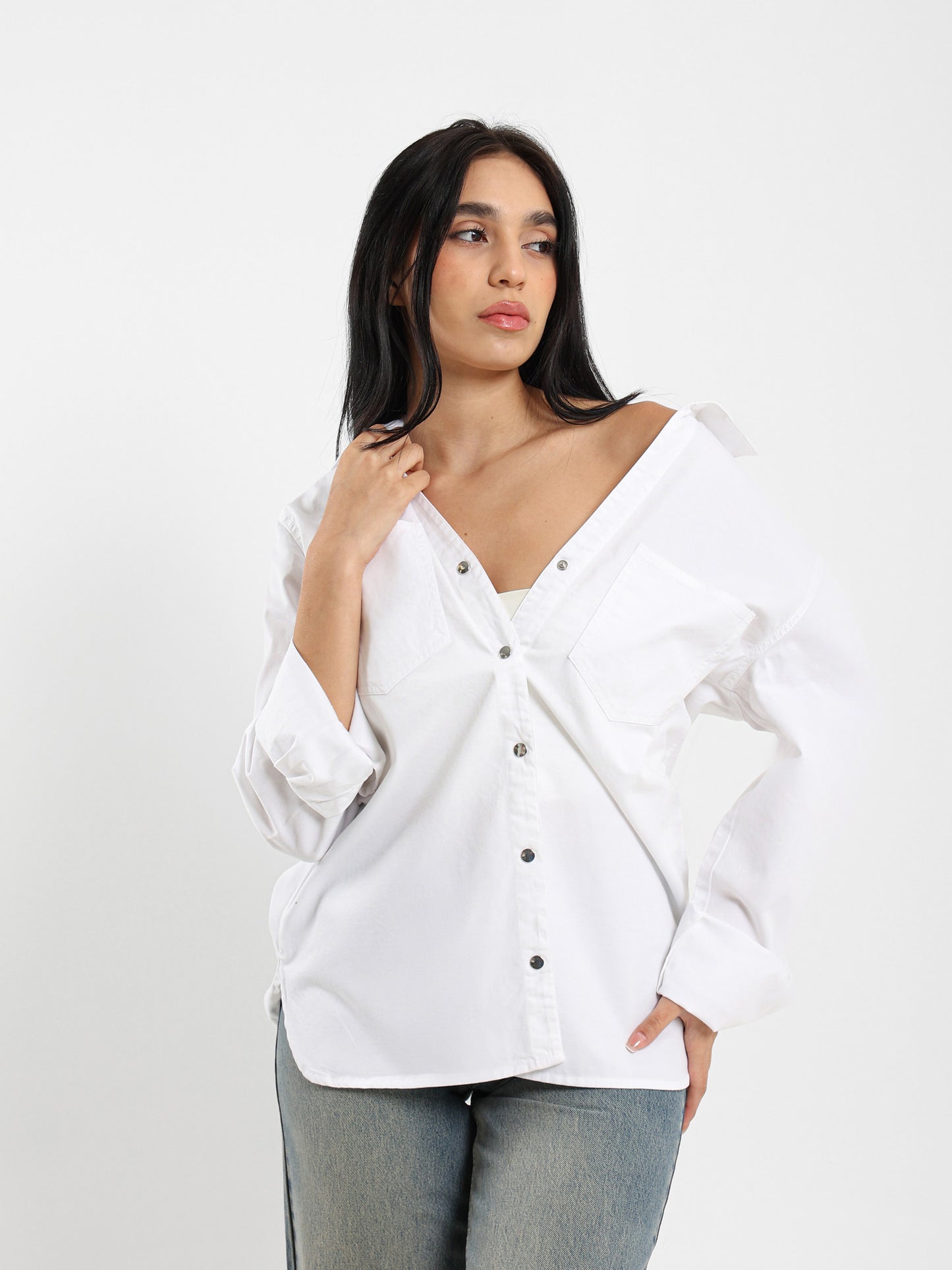 Solid Long-Sleeve Shirt