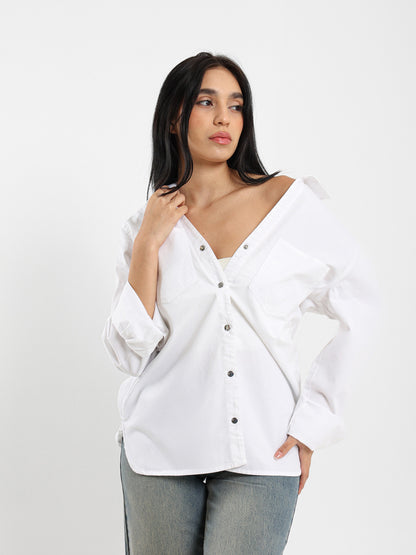 Solid Long-Sleeve Shirt