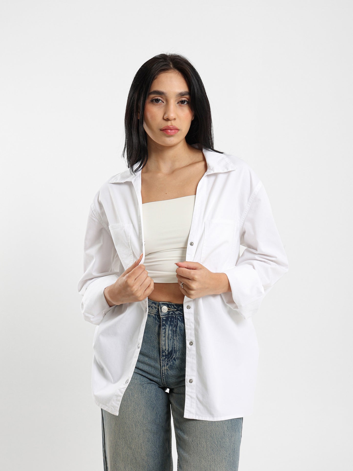 Solid Long-Sleeve Shirt
