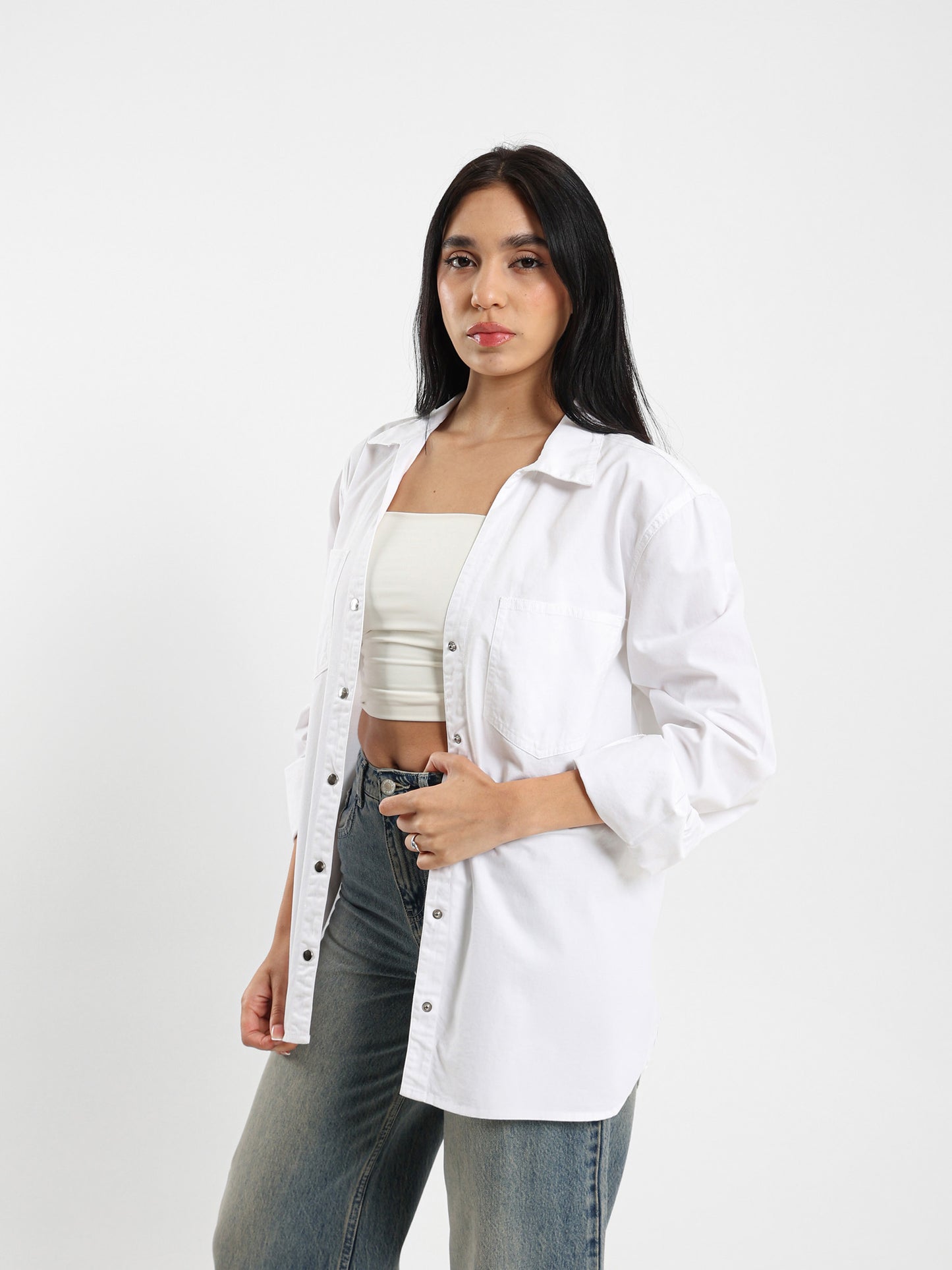 Solid Long-Sleeve Shirt