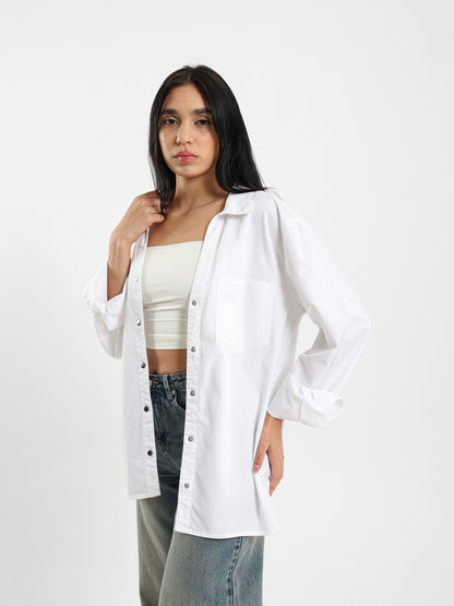 Solid Long-Sleeve Shirt