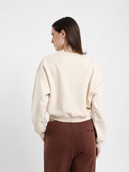 V Neck Loose Sweatshirt