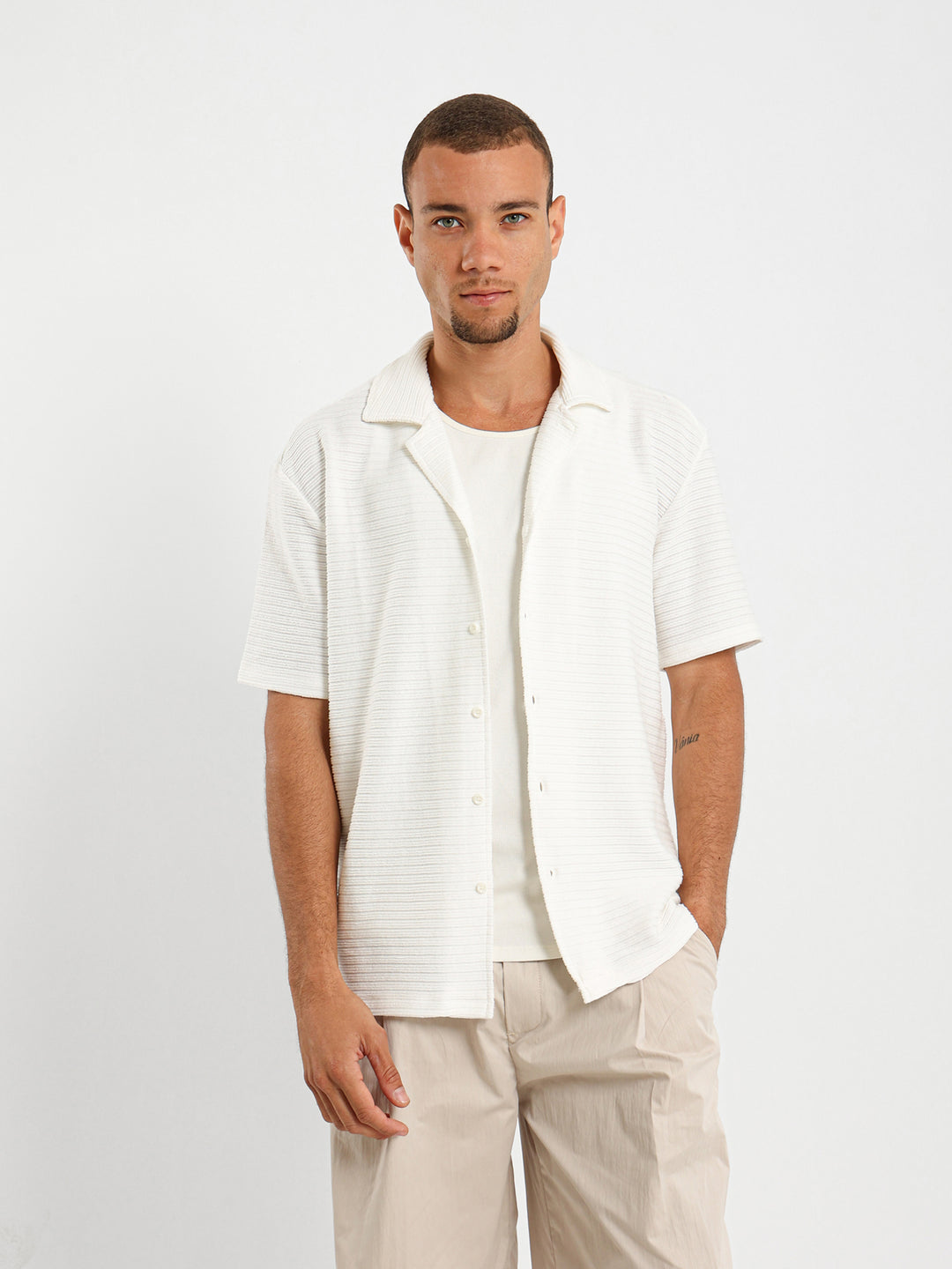 Half-Sleeve Knit Shirt