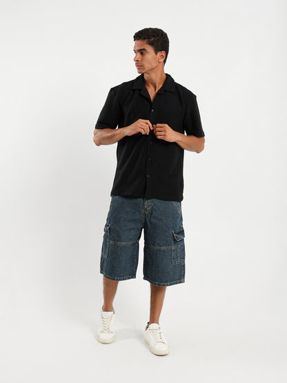 Half-Sleeve Knit Shirt