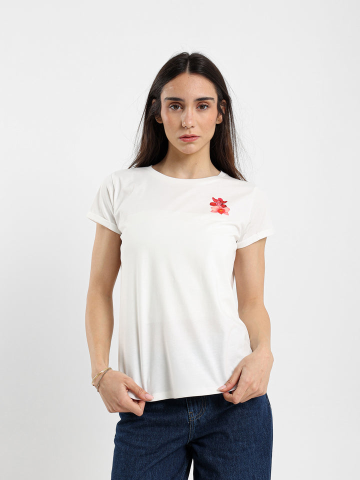 بلوزة بطبعة قلادة السلسلة