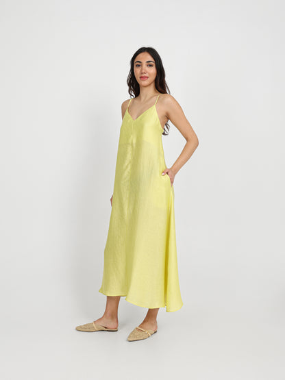 Strappy V-Neck Maxi Dress