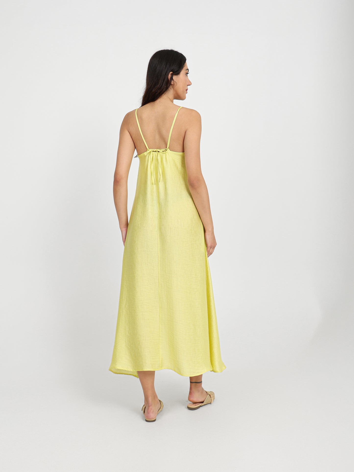 Strappy V-Neck Maxi Dress