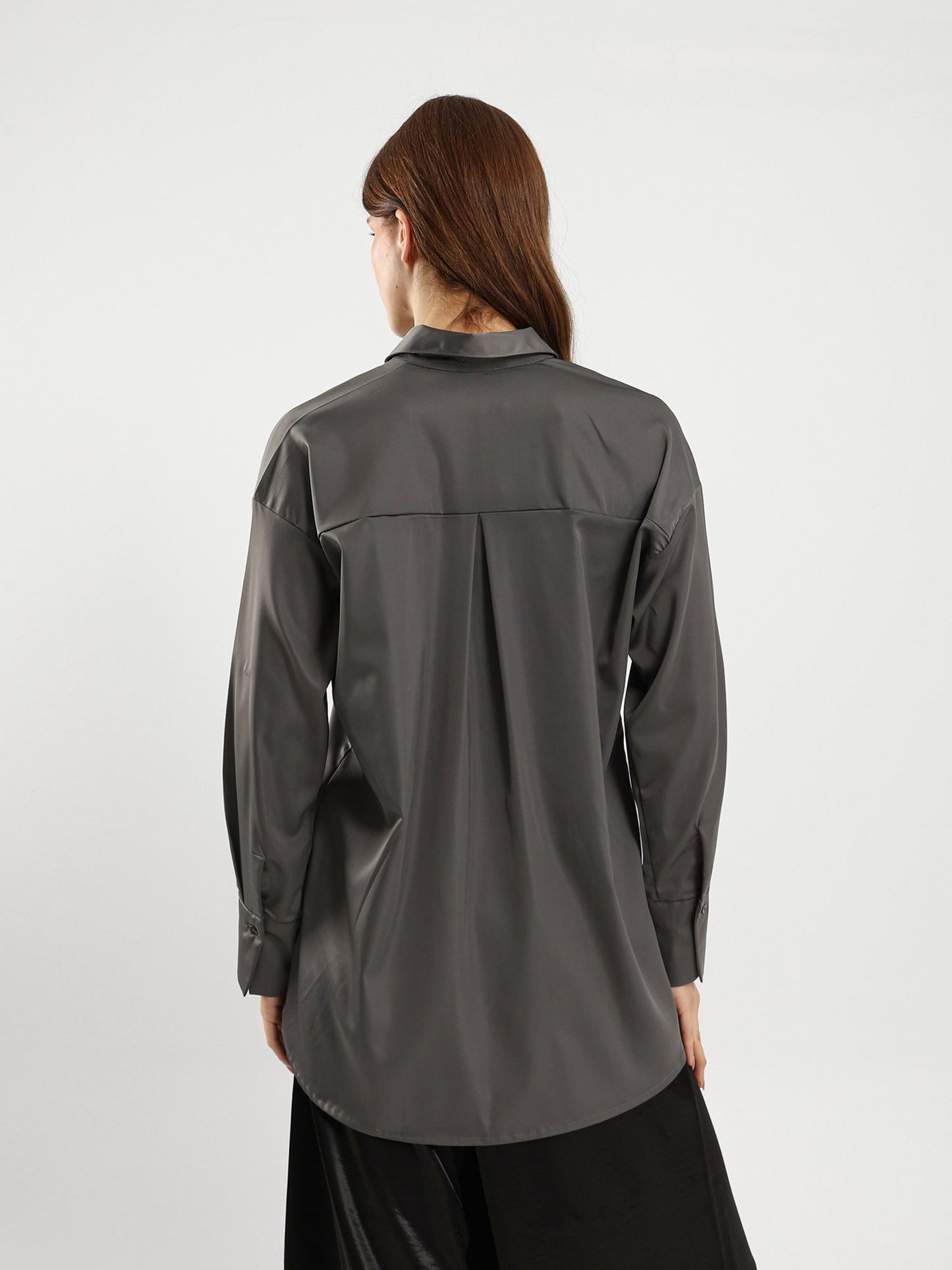 Loose Satin Shirt
