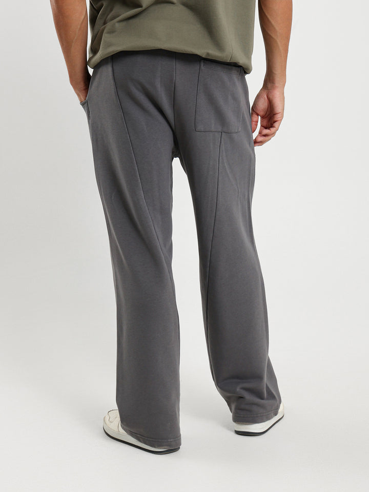 Loose Sweatpants with Front Pocket Seams