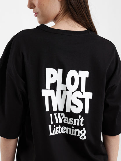 Oversized Plot Twist Tee