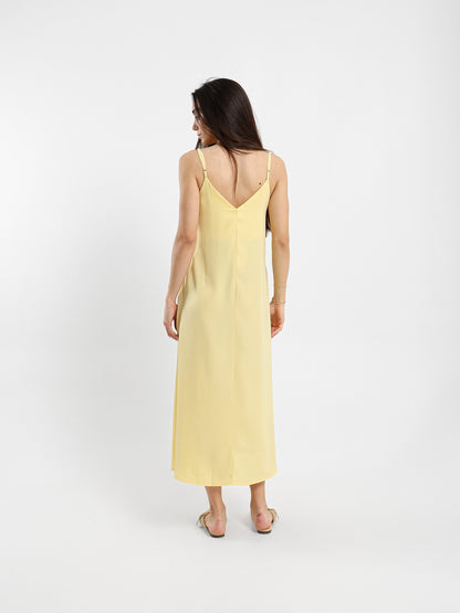 Midi Dress With Spaghetti Straps