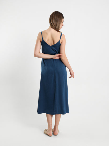 Midi Dress With Spaghetti Straps