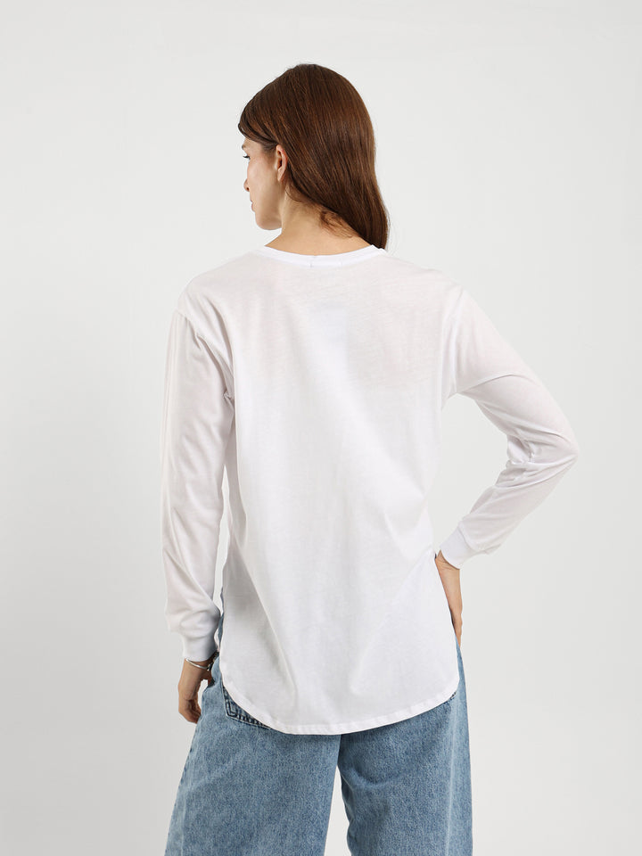 "All I Need" Print Long Sleeve T-Shirt