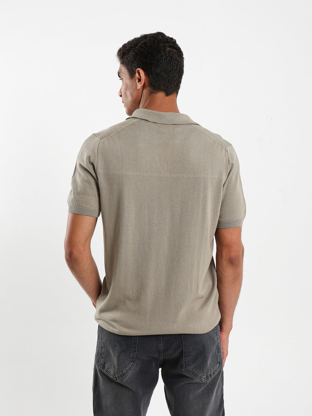 V-Placket Tricot Polo