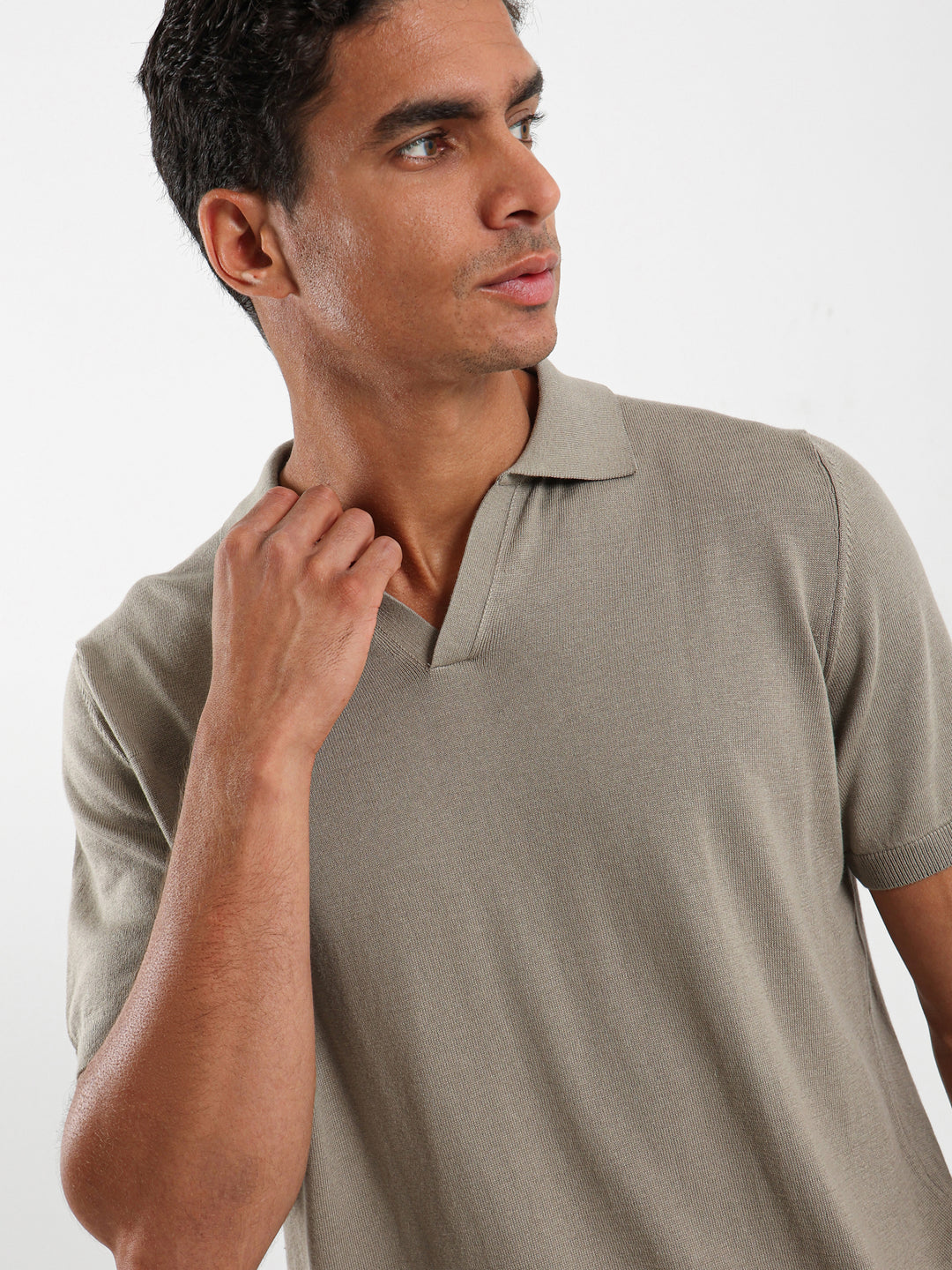 V-Placket Tricot Polo