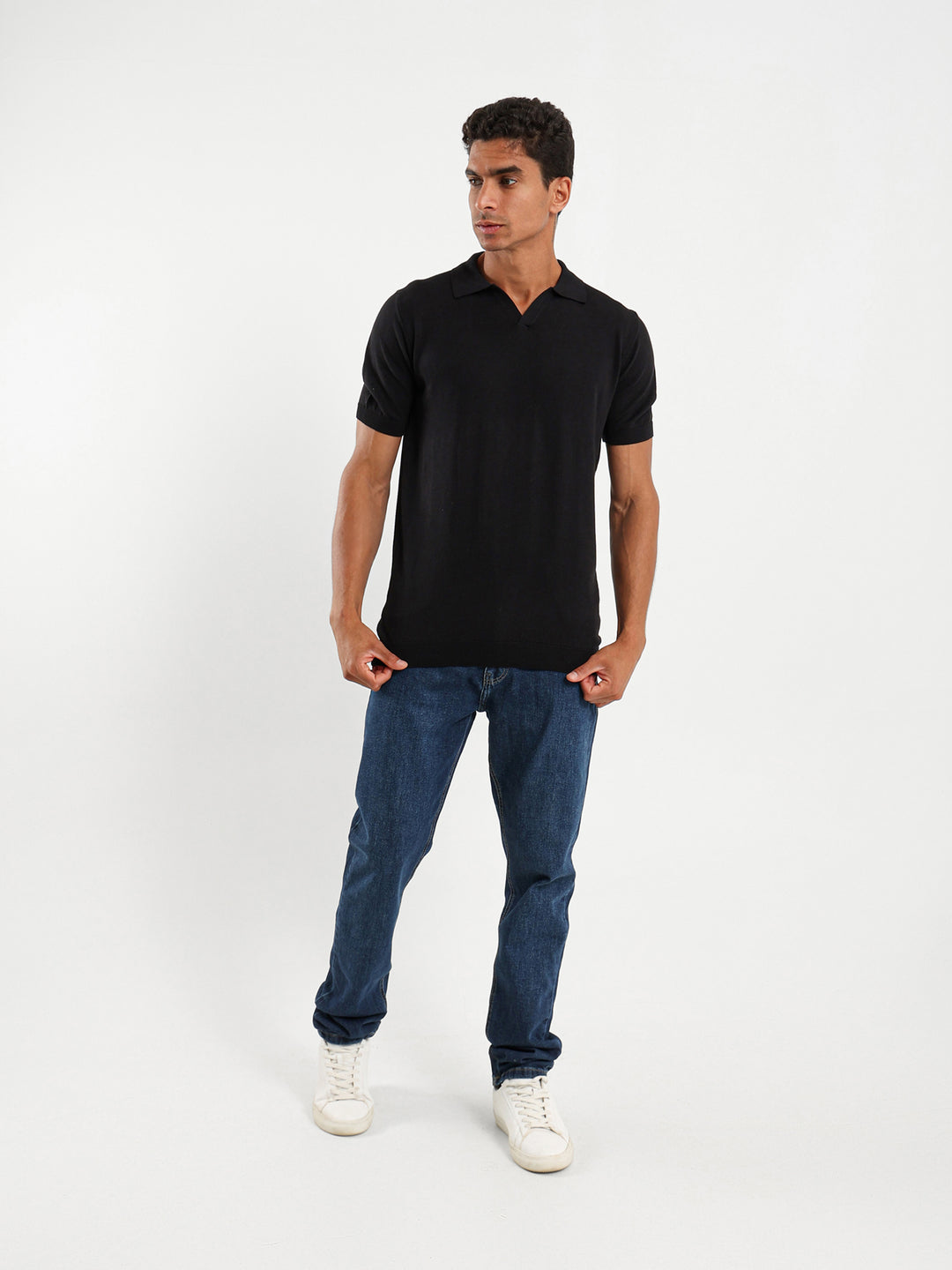 V-Placket Tricot Polo