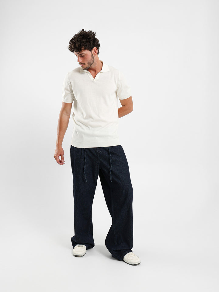 V-Placket Tricot Polo