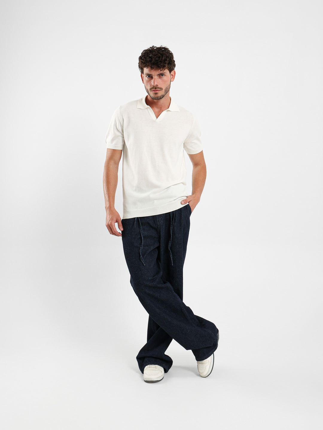 V-Placket Tricot Polo