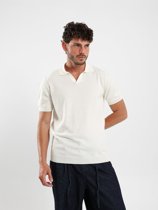 V-Placket Tricot Polo
