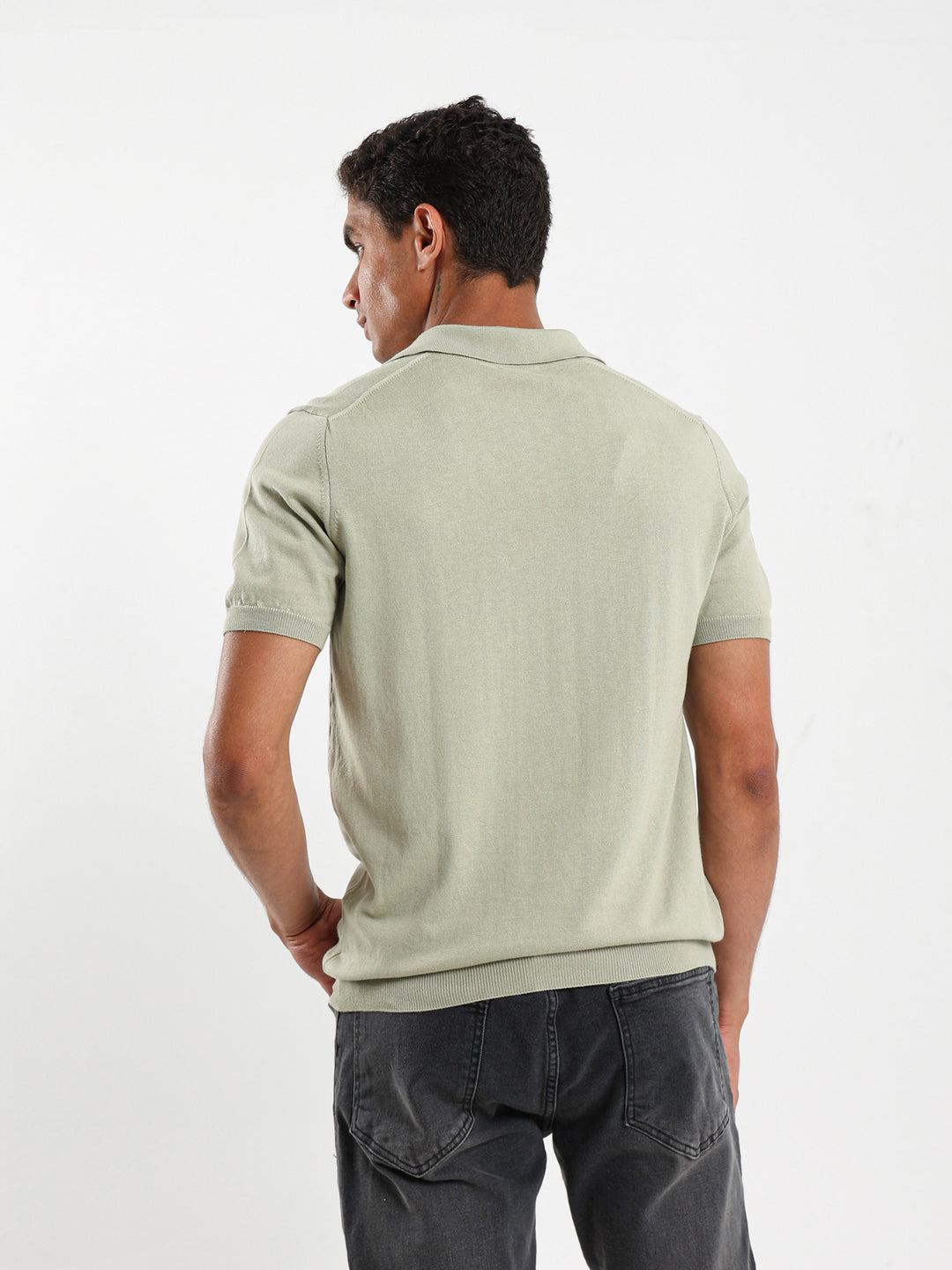 V-Placket Tricot Polo