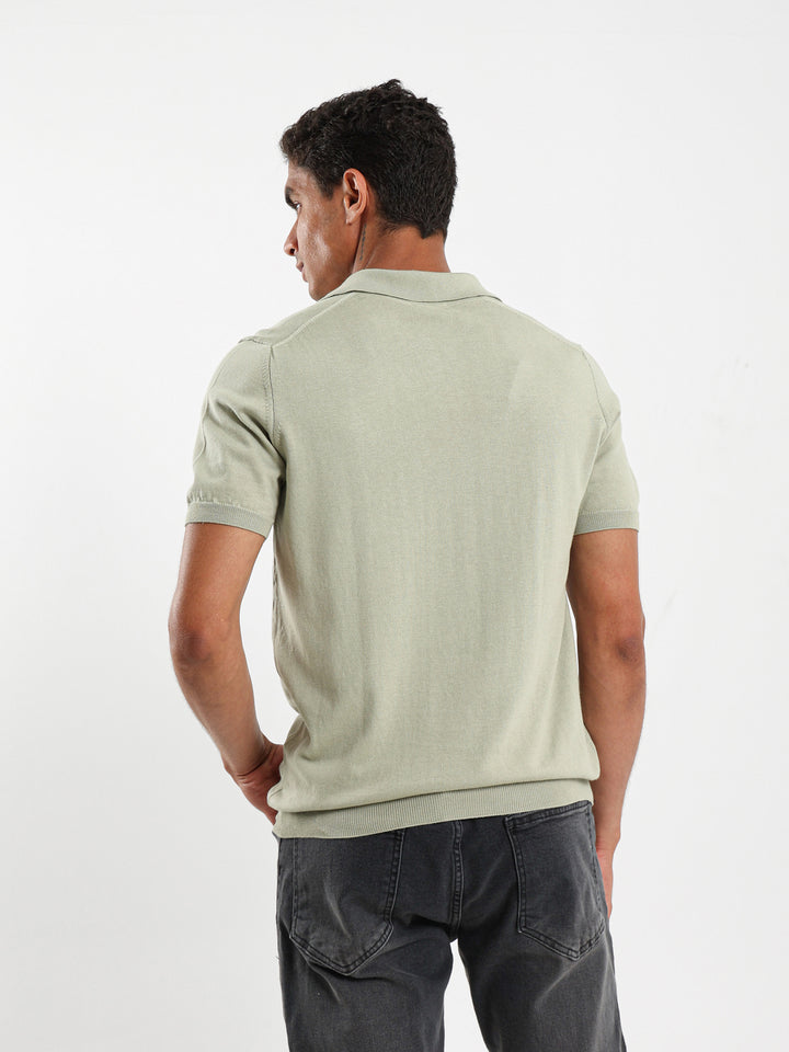 V-Placket Tricot Polo