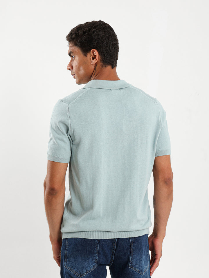 V-Placket Tricot Polo