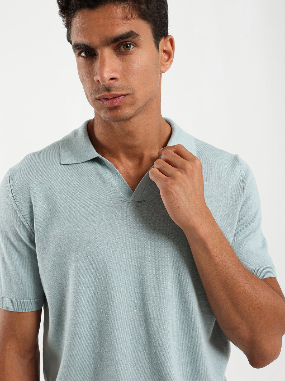 V-Placket Tricot Polo