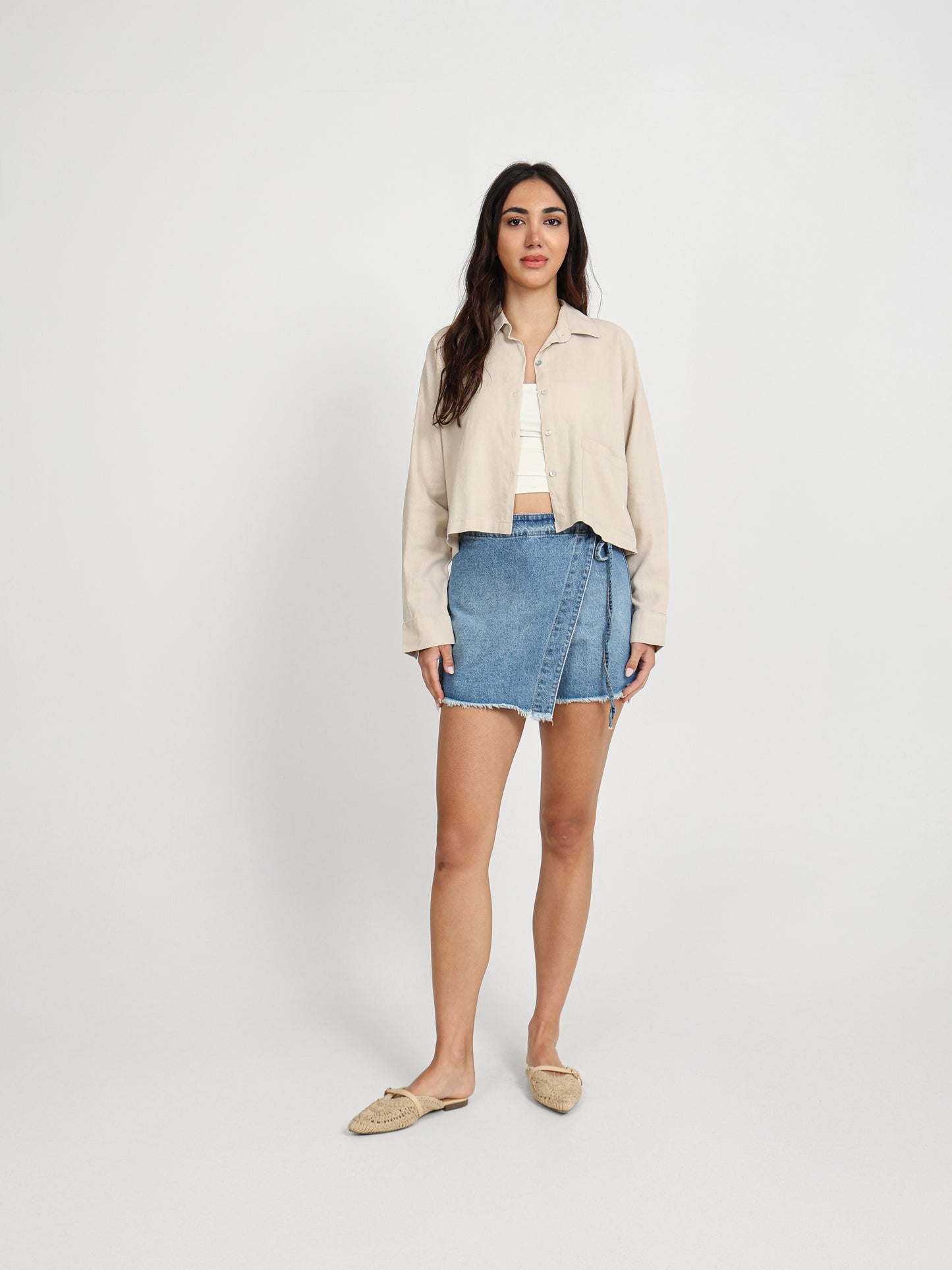 Denim Skort