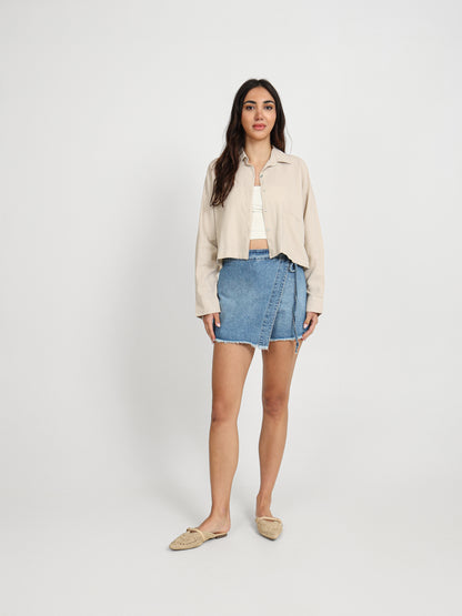 Denim Skort
