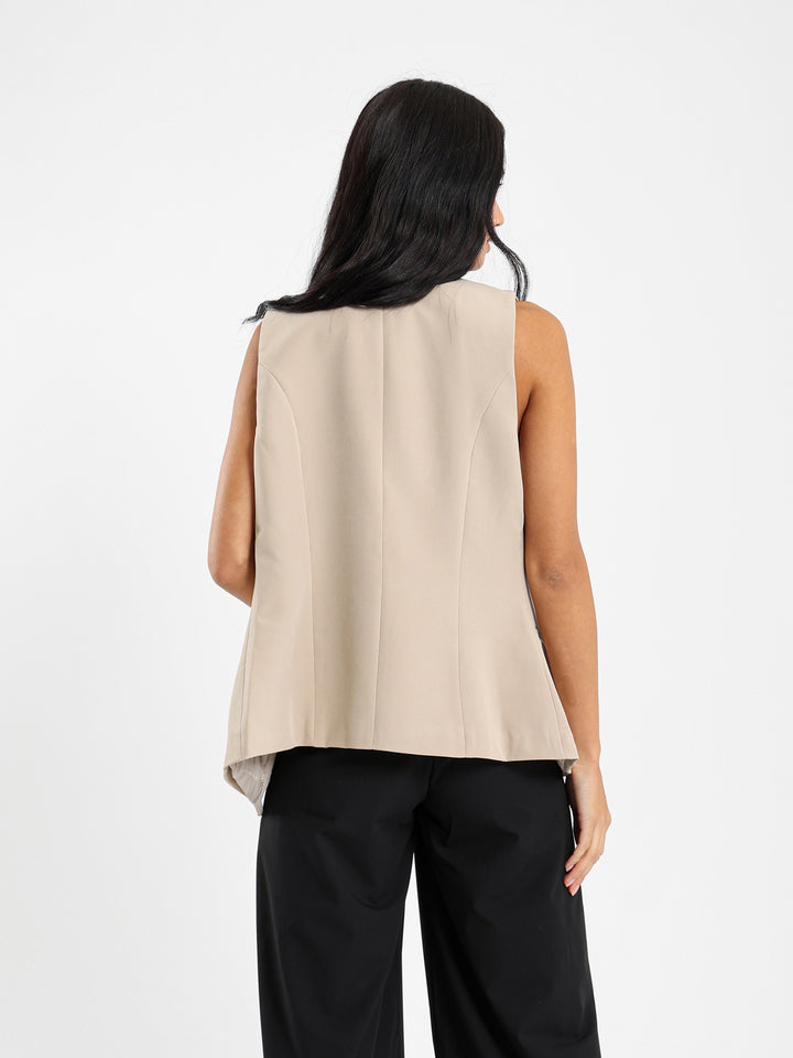 Fancy Button Jacket Vest