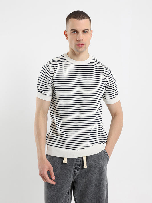 Striped Tricot T-Shirt