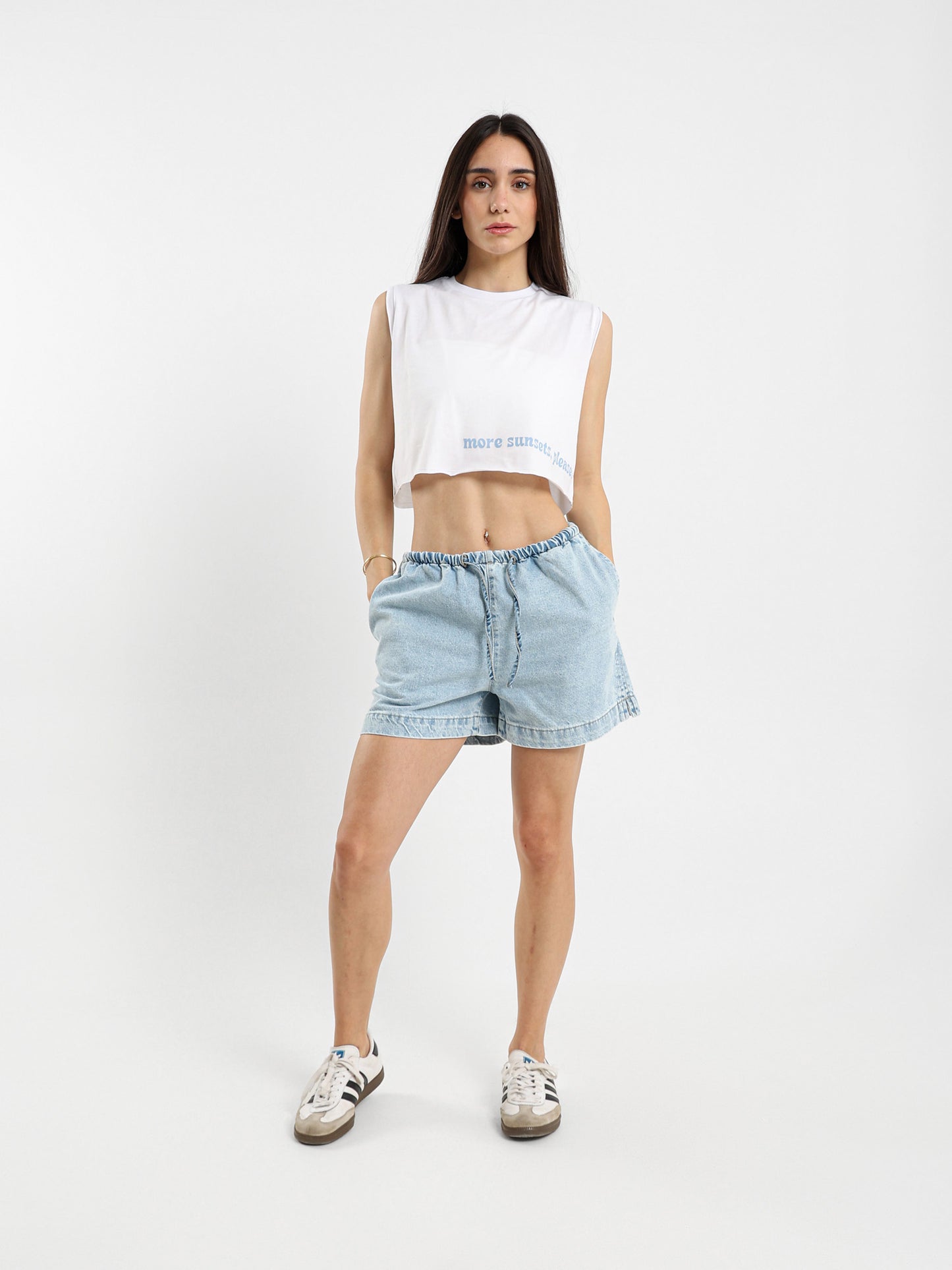 More Sunsets Please Print Sleeveless Top