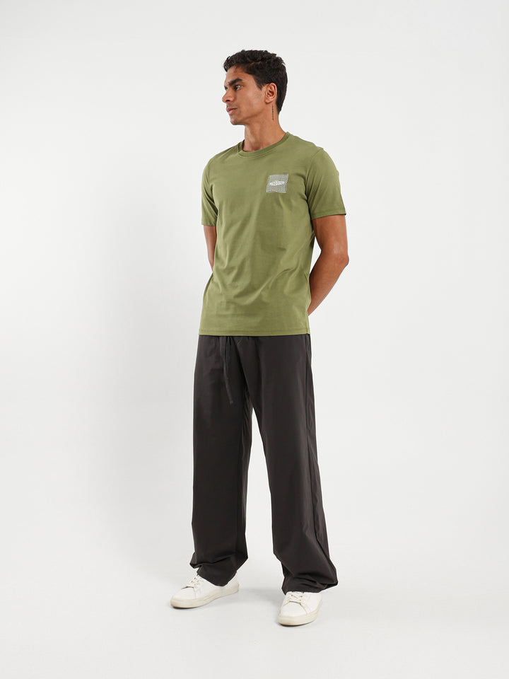 Nylon Pants with Leg Snap Hem