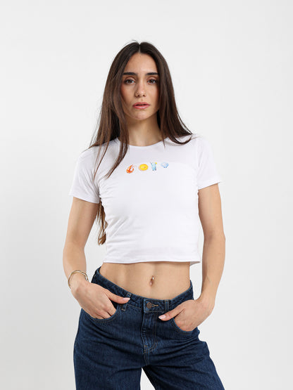Summer Elements Print Baby Tee