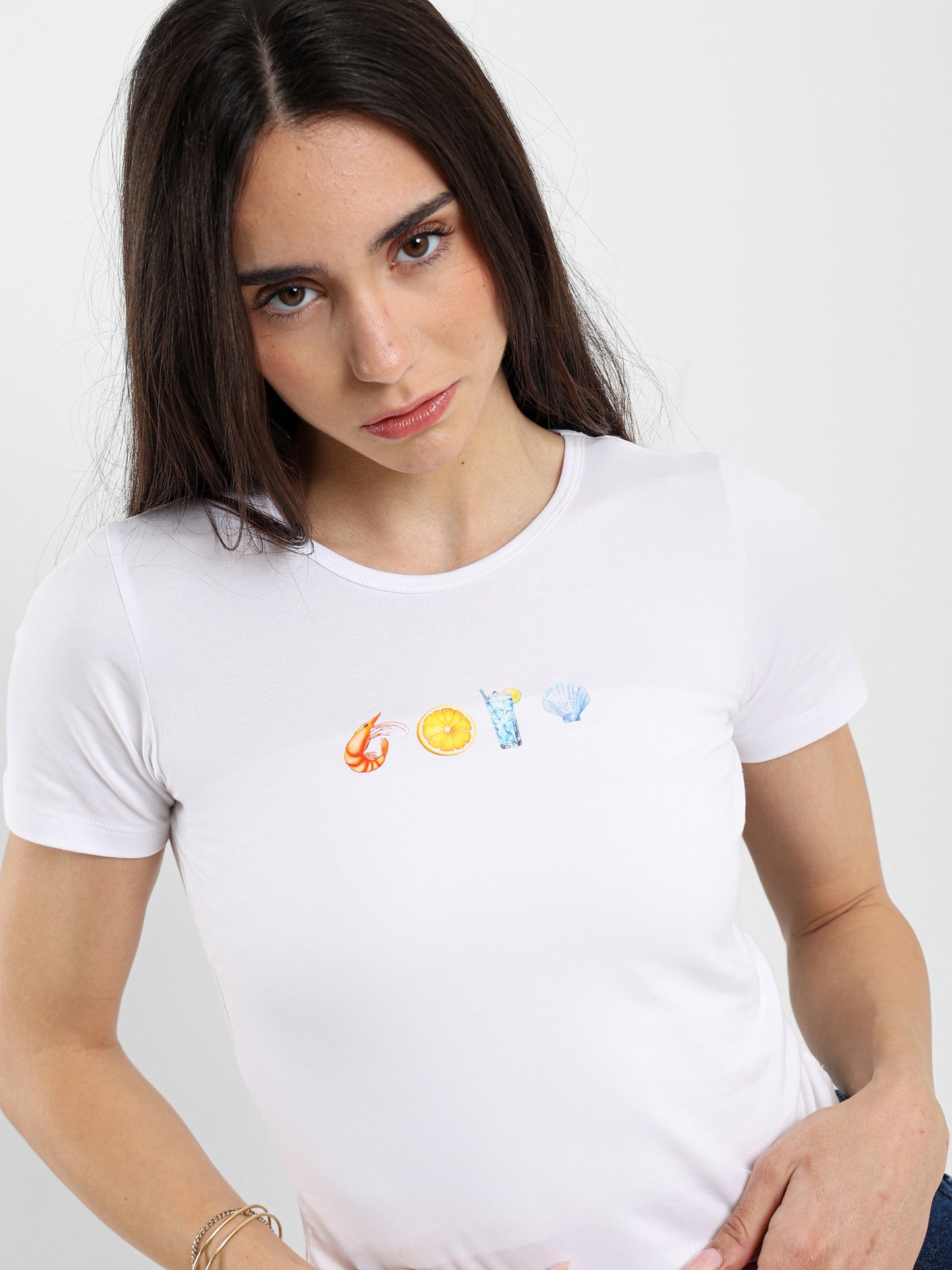 Summer Elements Print Baby Tee