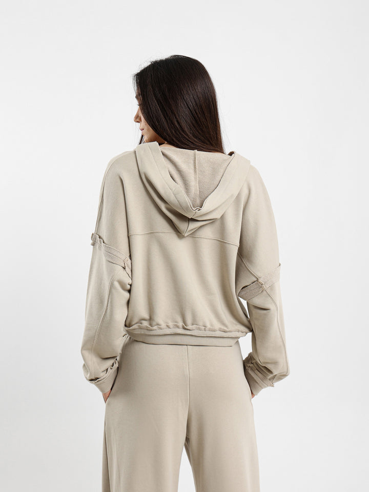 هودي قصير بسحاب