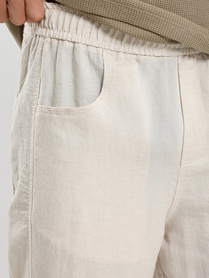 Loose Fit Pants with Side Cuts