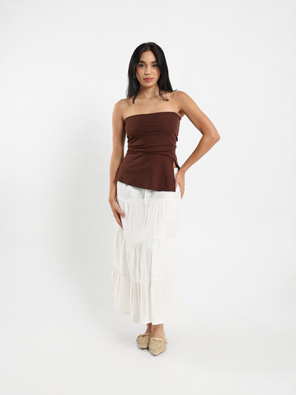 Tiered Flowing Maxi Skirt