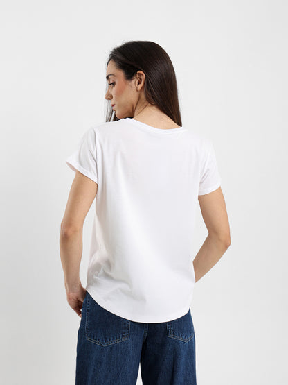 Disco Ball Print T-Shirt