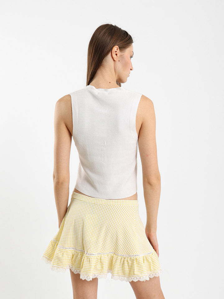 Sleeveless Top With Hooks