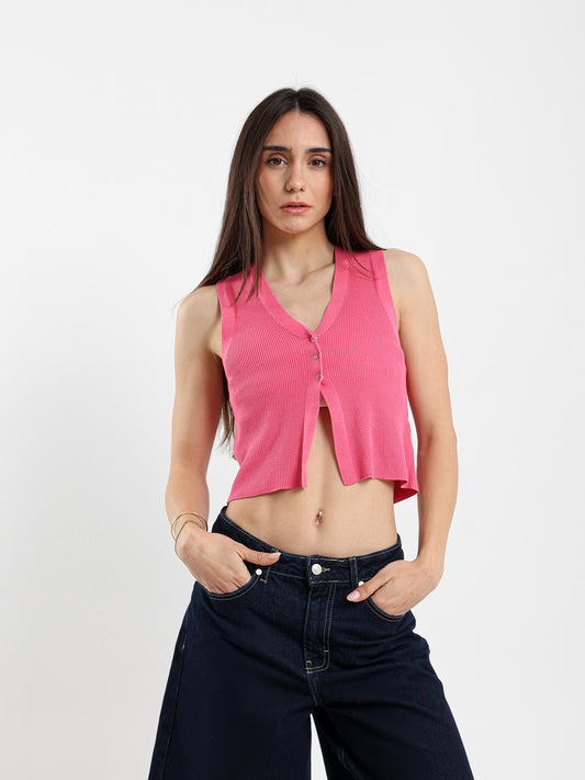 Sleeveless Top With Hooks