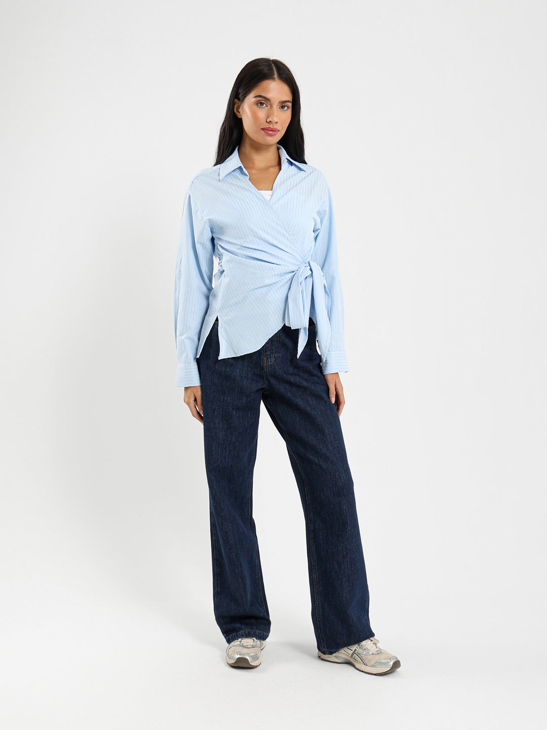 Stripe Wrap Shirt