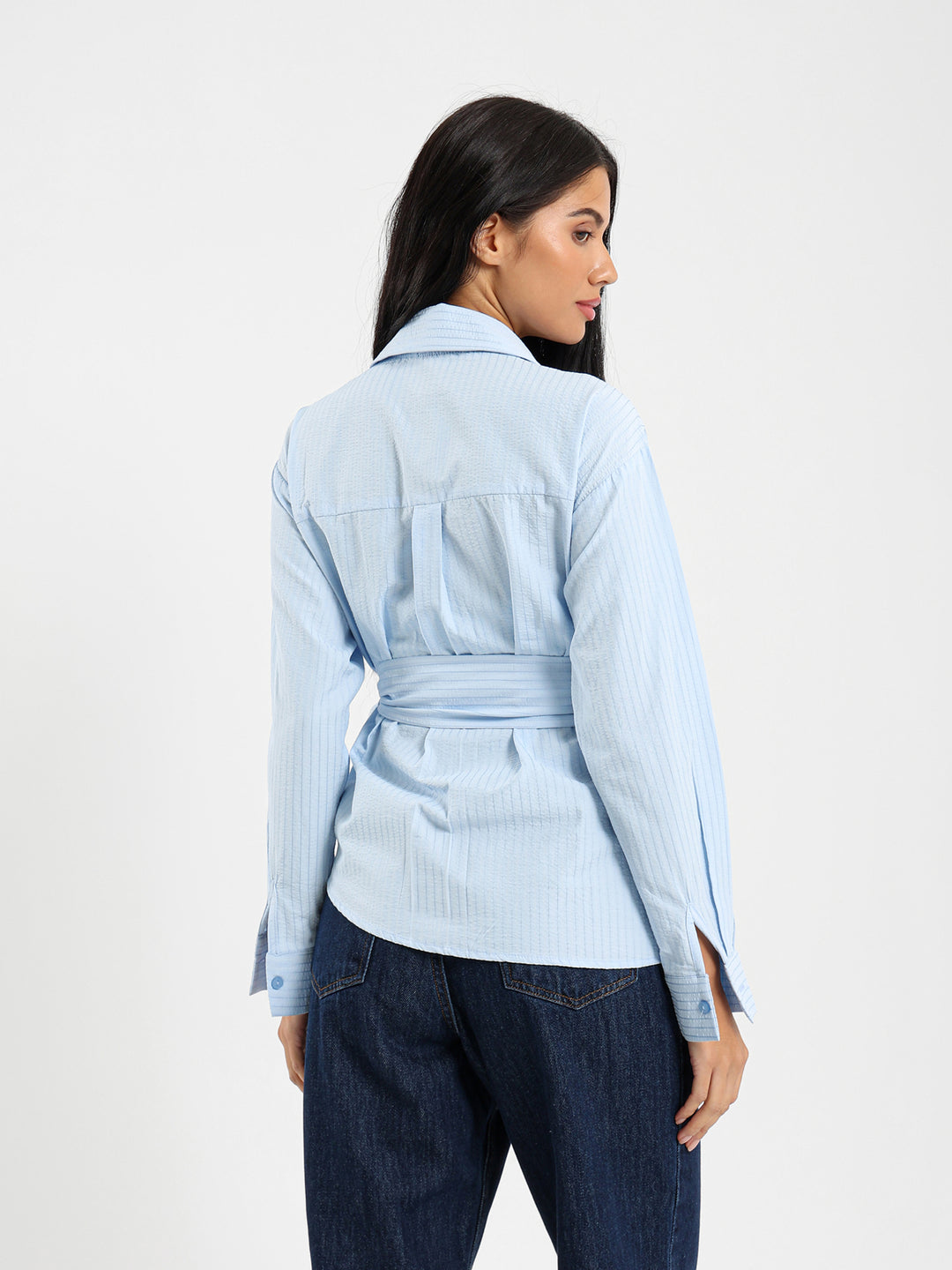 Stripe Wrap Shirt