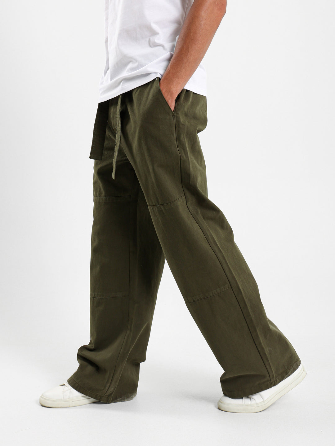 Relaxed Belted Pants