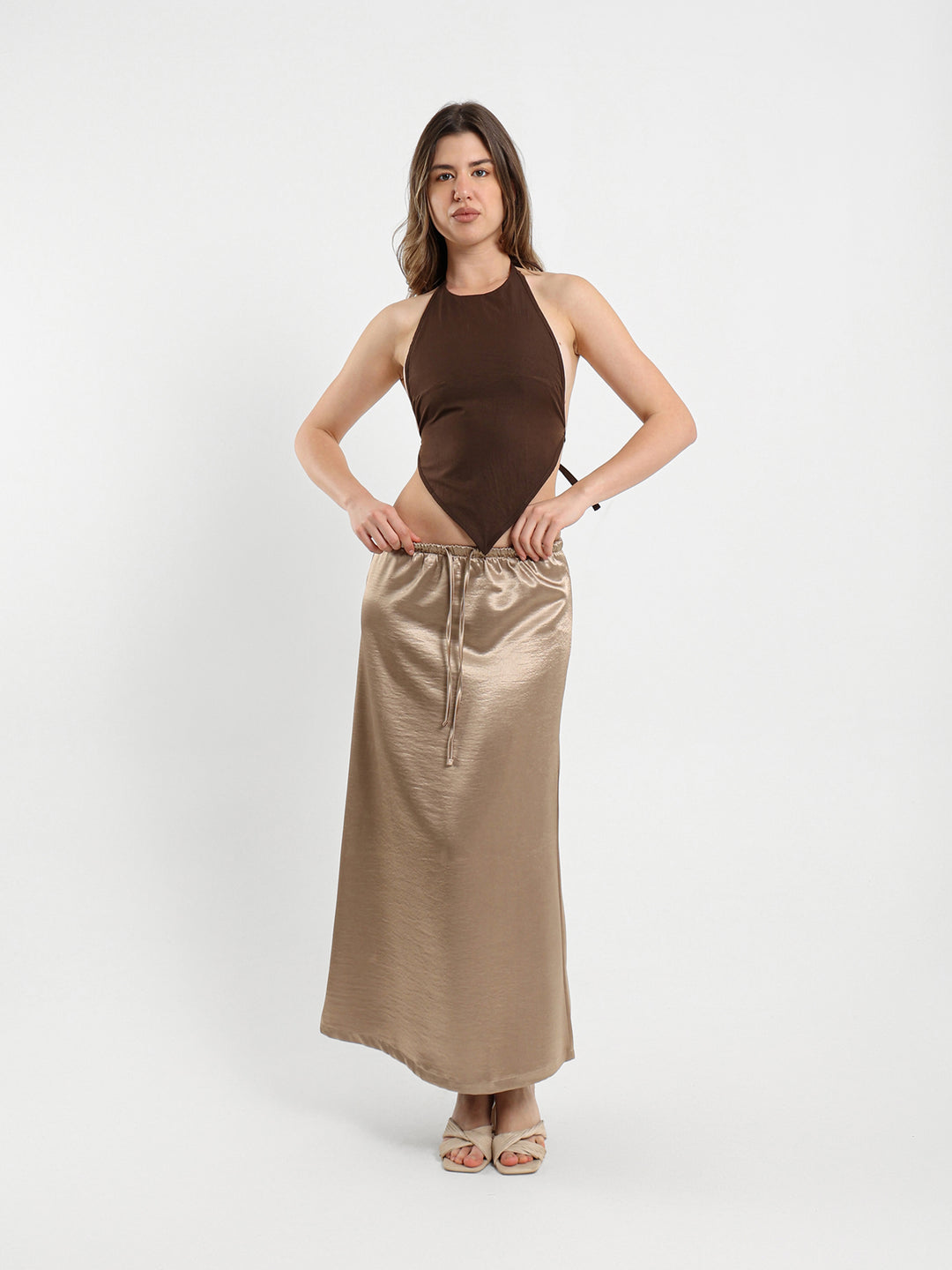 Satin Maxi Skirt