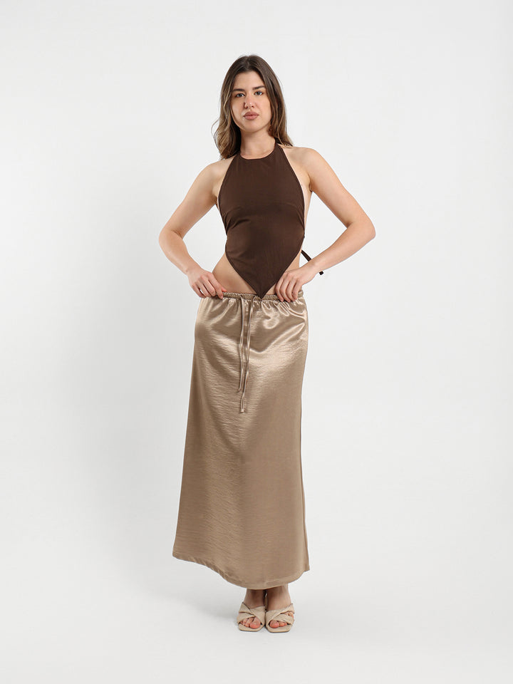 Satin Maxi Skirt